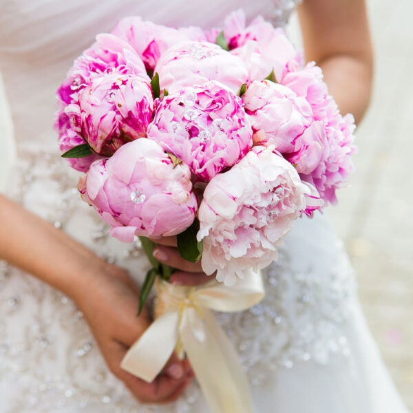 Bouquet Peonie Fucsia e Rosa-0