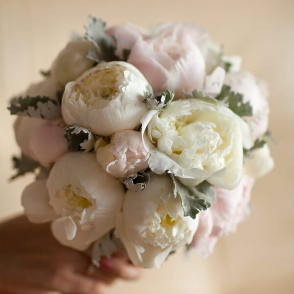 Bouquet Peonie Bianco E Rosa-0