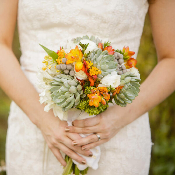 Bouquet con succulenta-0